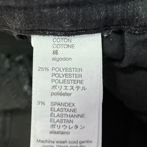 Gap Forever Strength Legging Black Mid Rise Stretch Skinny Denim Jeans Size M - Picture 5 of 5